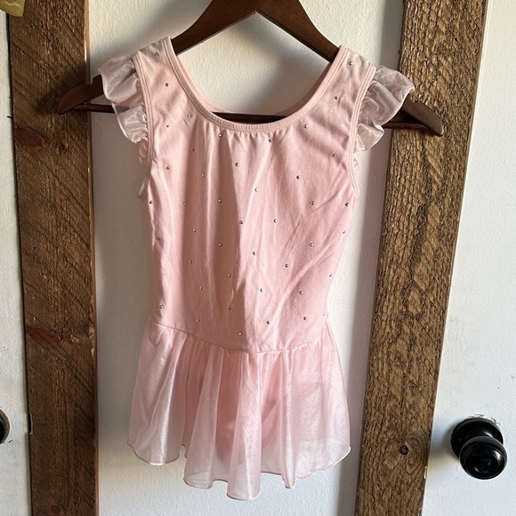 More than Magic Leotard Ballet Dance Tutu Skirted Silver Dots Girls Size M (7/8) - Picture 3 of 16